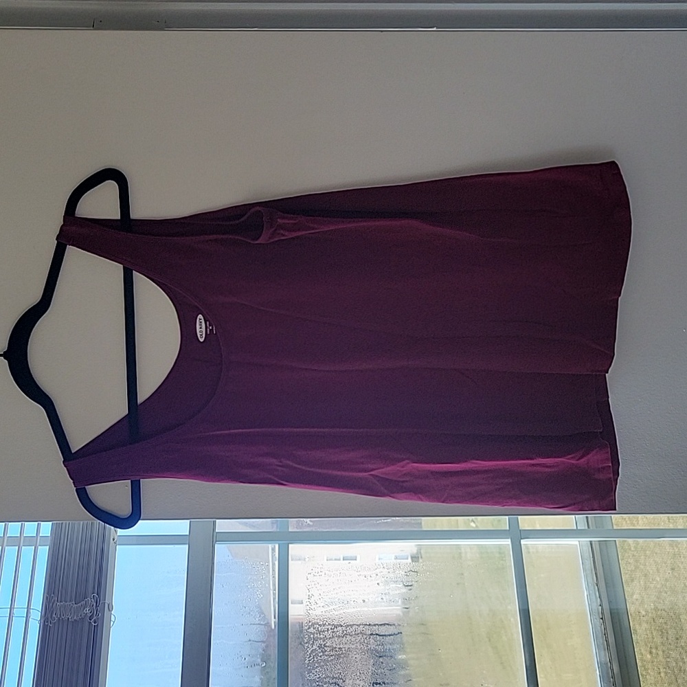 Old Navy, Crimson Fitted Layer Tank Top, XL